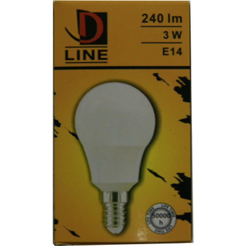 D Line LED spuldze 3W E14 240lm 2700k D Line