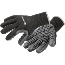 Hogert Darba cimdi ar pretvibrācijas aizsadzību, BROL, melni, 10; HT5K765-10 HOGERT