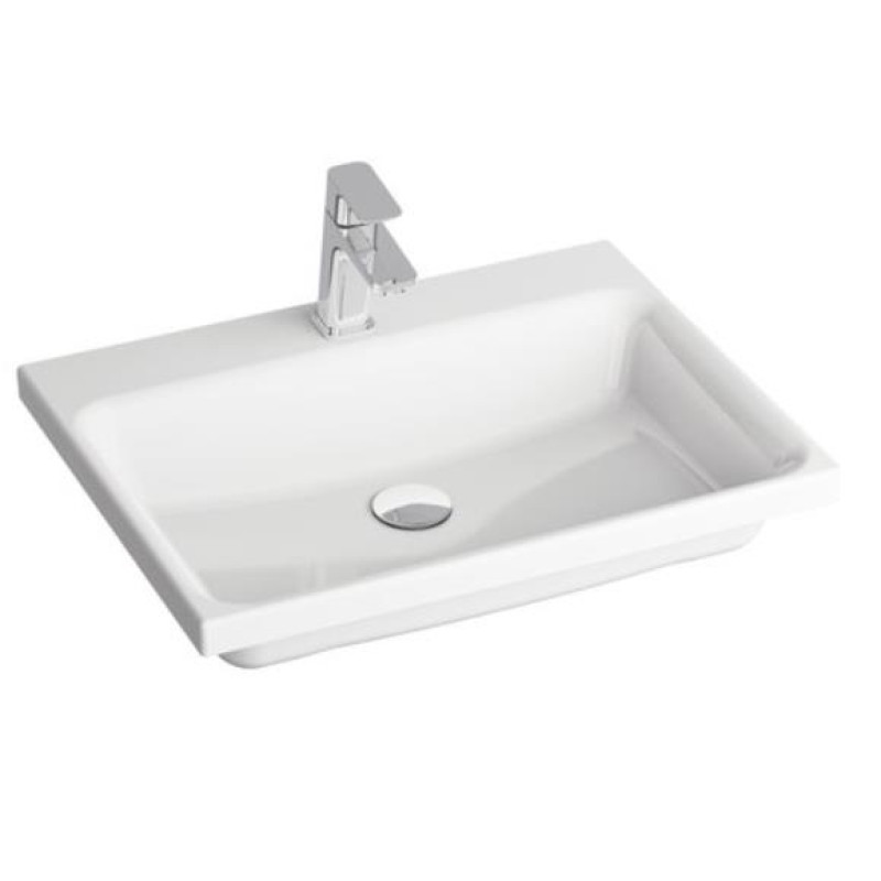 Ravak izlietne Comfort, 600x465 mm, uz mēbeles, balta keramika