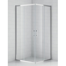 Roth dušas stūris OBS2, 900x900 mm, h=1850, briliants/caurspīdīgs stikls
