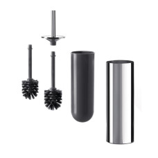 Inda tualetes birste, hroms/pelēks