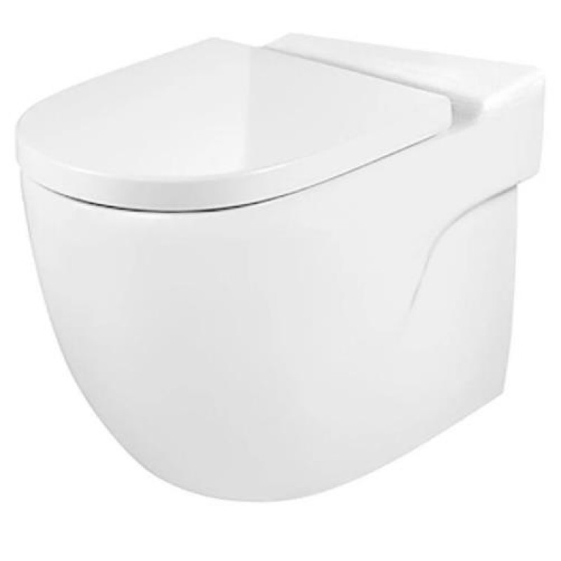 Roca poda apakša Meridian Compact Rimless, 370x600 mm, universāls izvads, balta