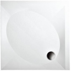 PAA dušas paliktnis Art, 900x900 mm, ar paneli, krāsains