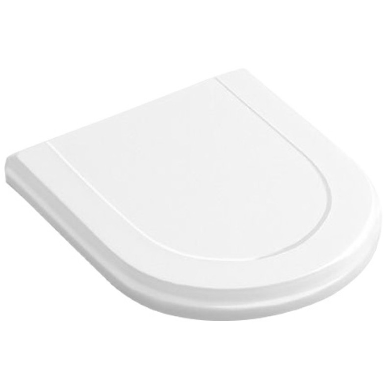 Villeroy & Boch poda sēdriņķis ar vāku Hommage, QR/SC, balts/misiņš