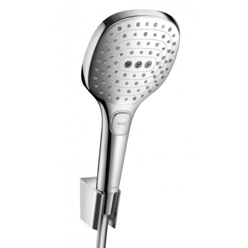 Hansgrohe rokas dušas komplekts Raindance Select E 120 3jet Porter`S, 1600 mm, hroms