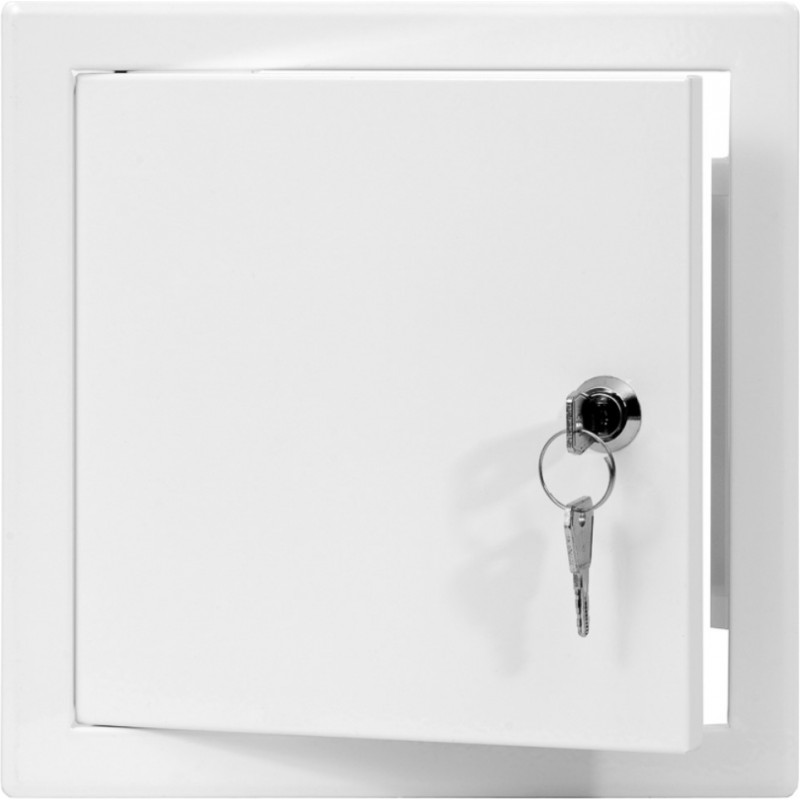 Europlast revīzijas lūka iekšdarbiem metāla, 150x150mm ar atslēgu