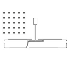Knauf Danoline Contur piekaramie griesti 12.5x600x600 D, S24, U9
