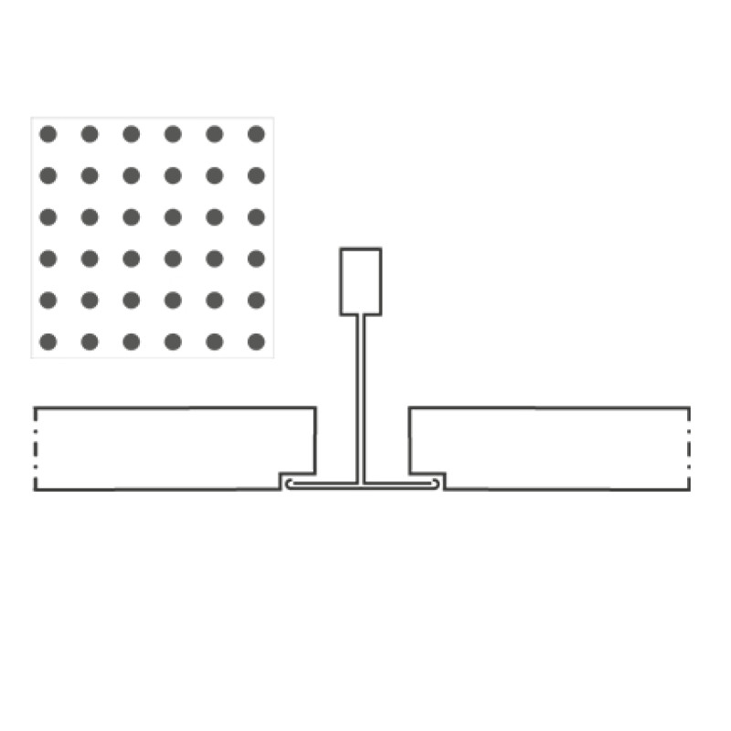 Knauf Danoline Plaza akustiskie, ģipša, piekaramie griesti 12.5x600x600mm, A+, S24, U4