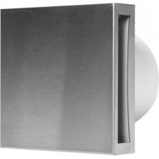 Europlast elektroventilators E-EXTRA, Ø100mm ar noslēgvāku, taimeri, inox