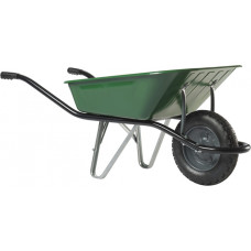 Haemmerlin Cargo Med Ķerra, pneimatisks ritenis, zaļa 100L