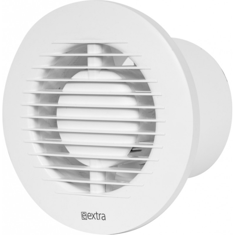 Europlast elektroventilators, apaļš E-EXTRA, Ø125mm ar lodīšu gultni, taimeri, mitruma sensoru