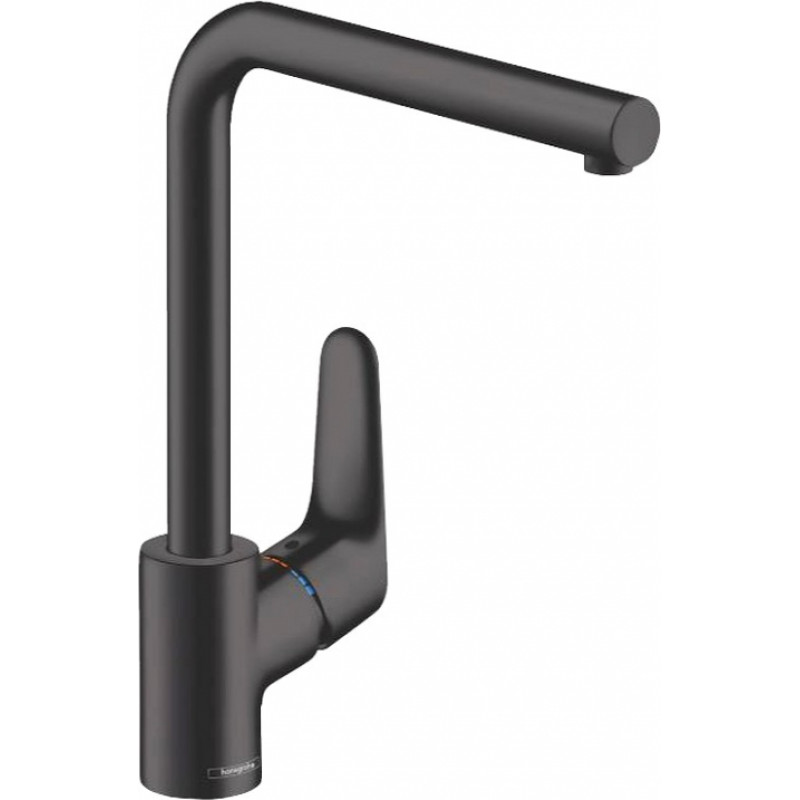 Hansgrohe virtuves izlietnes maisītājs Focus M41 280 1jet, matēts melns