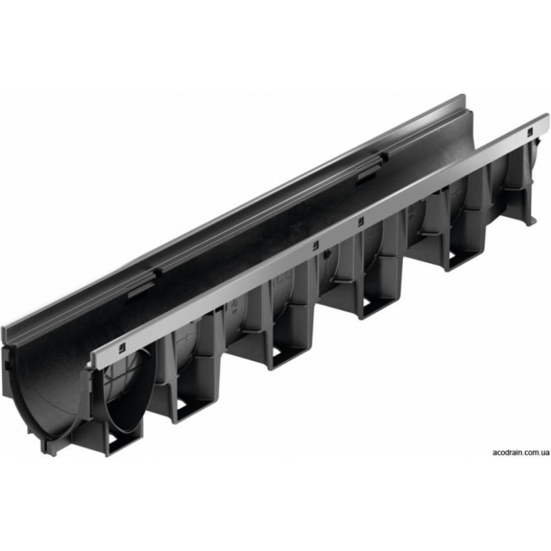 ACO Multiline PP150S kanāls ar cinkotā tērauda malu 0.1m - gab.