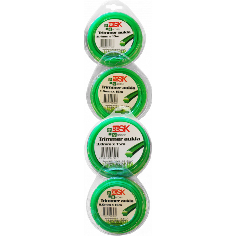 Besk Trimmera aukla 3.0mm*15m daudz.k