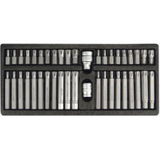 Yato Uzgaļu TORX SECURITY un RIBE komplekts (42gab.) YT-0420 YATO