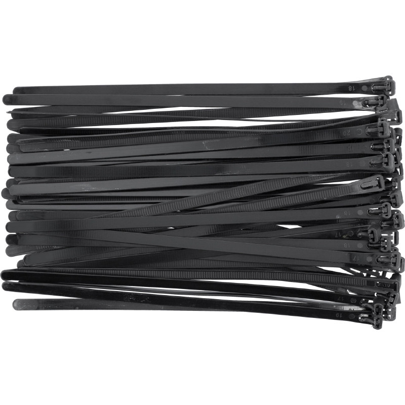 Yato Neilona savilcēji, 7.6x250mm, 50gab, melns, YT-70674 YATO