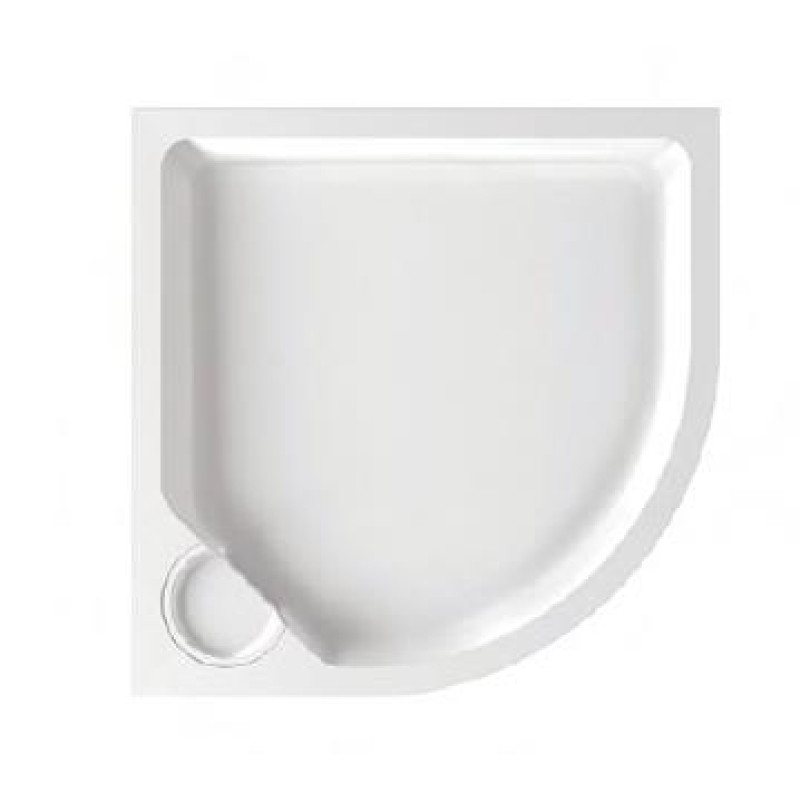 PAA dušas paliktnis Classic New, 900x900 mm, r=550, ar paneli, balts