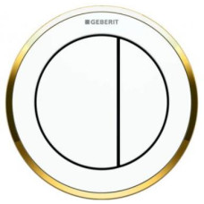 Geberit noskalošanas poga Typ10, mēbelei, balts/zelts