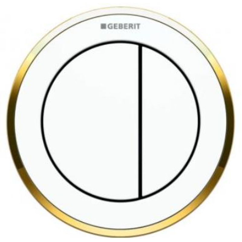 Geberit noskalošanas poga Typ10, mēbelei, balts/zelts