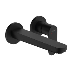 Hansgrohe iebūvējamā izlietnes maisītāja Rebris S virsapmetuma daļa, 2 caurumi, iztece 205 mm, no sienas, matē