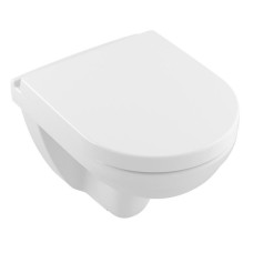 Villeroy & Boch pods ar QR/SC vāku O.novo Compact Rimless, stiprināms pie sienas, 360x490 mm, balts