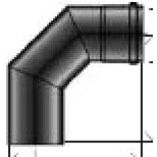 Cordivari Dūmvada līkums 90°, D80