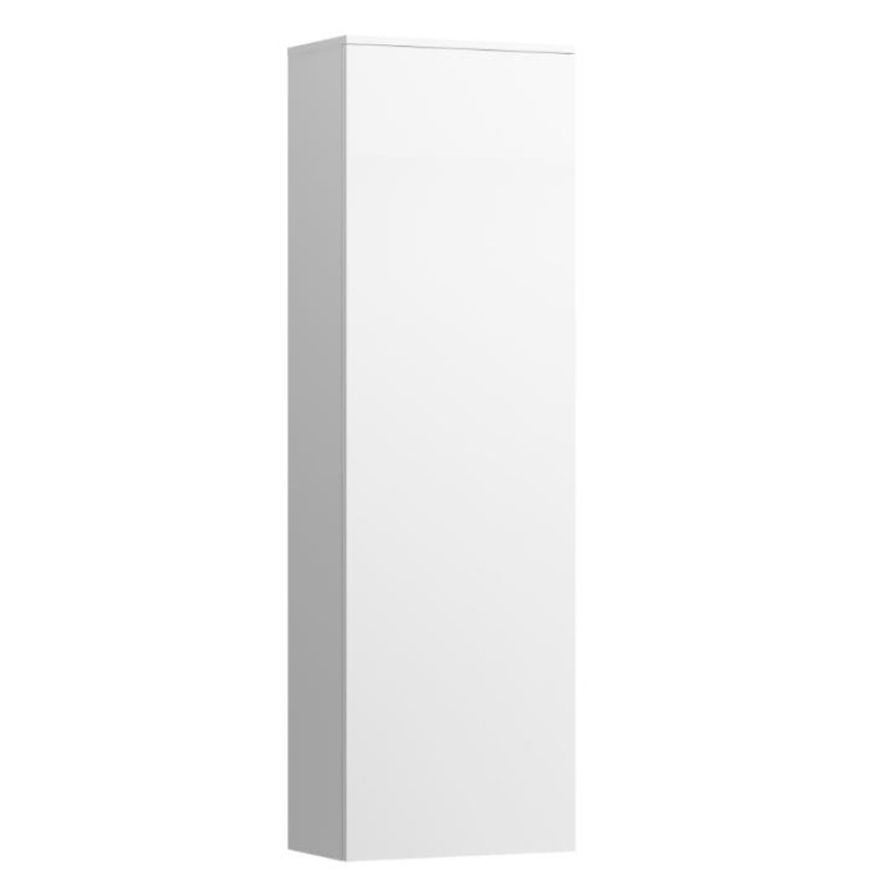 Laufen augstais skapis Kartell, 400x270 mm, h=1300 mm, 1D, kreisā puse, matēts balts