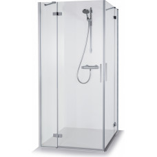 Eltete dušas stūris Lora, 900x900 mm, h=2000 mm, hroms/caurspīdīgs stikls