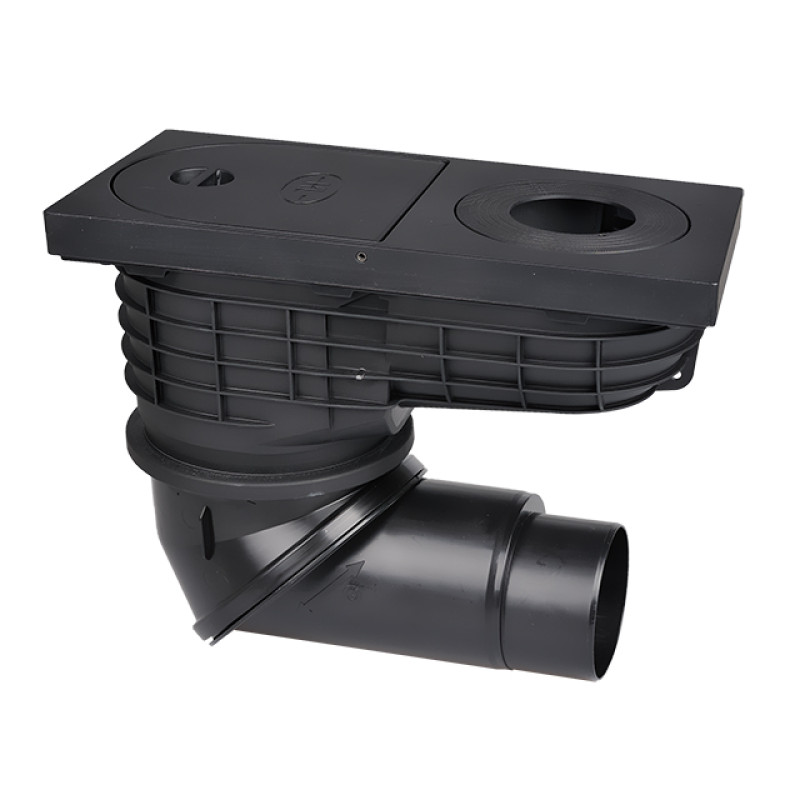 H&L Lietus ūdens traps ar revīziju DN110/125  regul .
