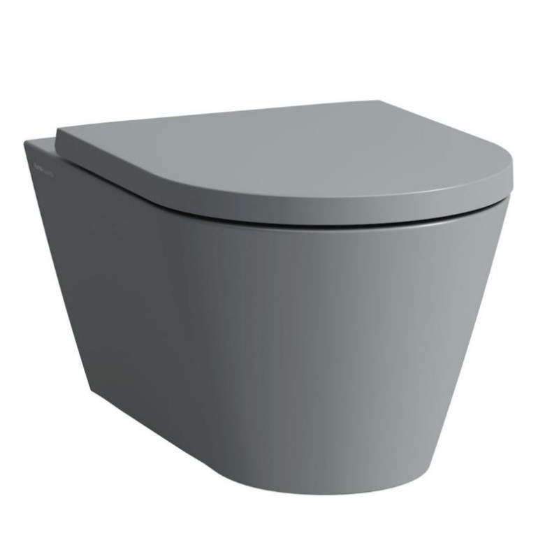 Laufen pods Kartell Rimless NEW, stiprināms pie sienas, 370x545 mm, matt graphite