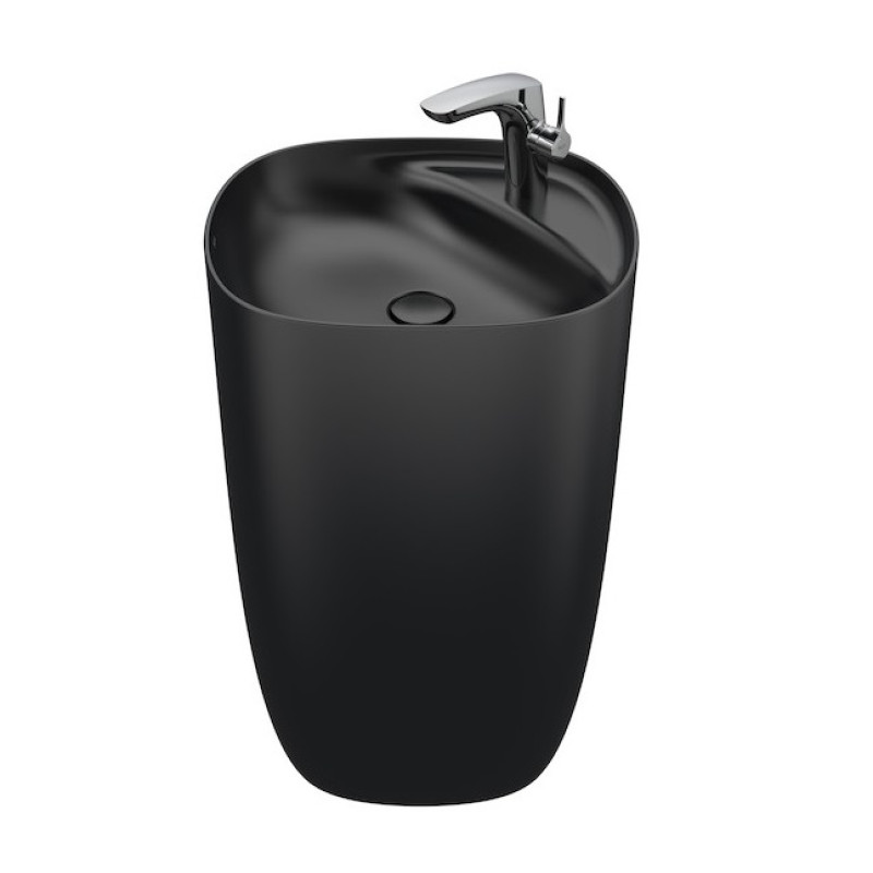 Roca izlietne Beyond, 500x450 mm, h=880 mm, onyx Fineceramic®