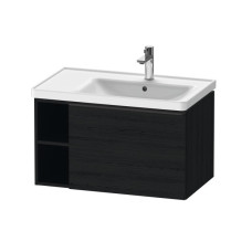 Duravit izlietnes skapītis D-Neo, 784x452 mm, h=440 mm, 1A+ vaļēji plaukti, izlietne labajā pusē, black oak