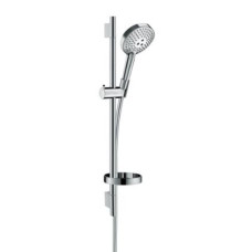Hansgrohe dušas komplekts Raindance Select S 120 3jet Unica`S Puro, 650 mm, ar ziepju trauku, hroms