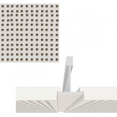 Knauf Danoline Belgravia (E+) akustiskie, ģipša, piekaramie griesti, 12.5x600x600mm, S15, Unity 3