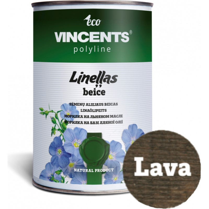 Vincents Polyline Lineļļas beice Lava 1L