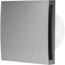 Europlast elektroventilators E-EXTRA, Ø100mm ar noslēgvāku, taimeri, sudraba