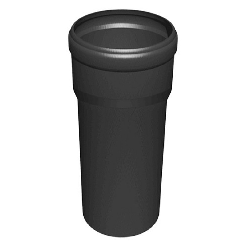 Almeva STARR caurule DN80, 1m, melna - gab.