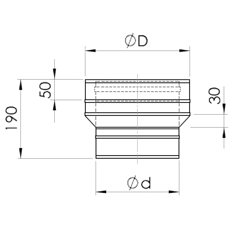 Almeva Apakšējā pāreja EW-DW25/180 - gab.
