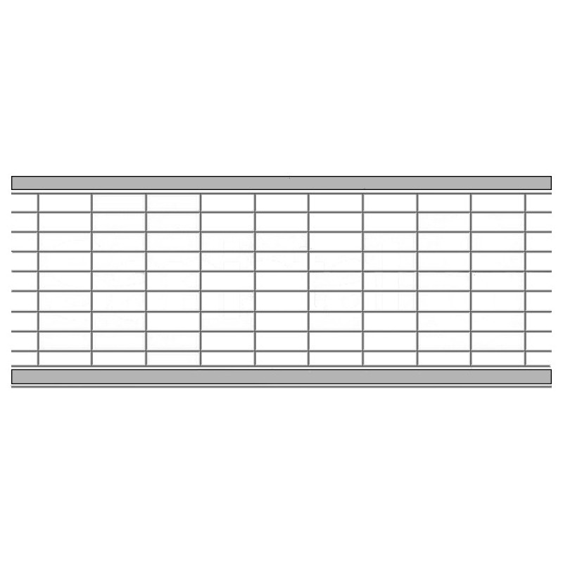 ACO V100S režģis MaschenrostQ B125, 1.0m, cinkots tērauds - gab.