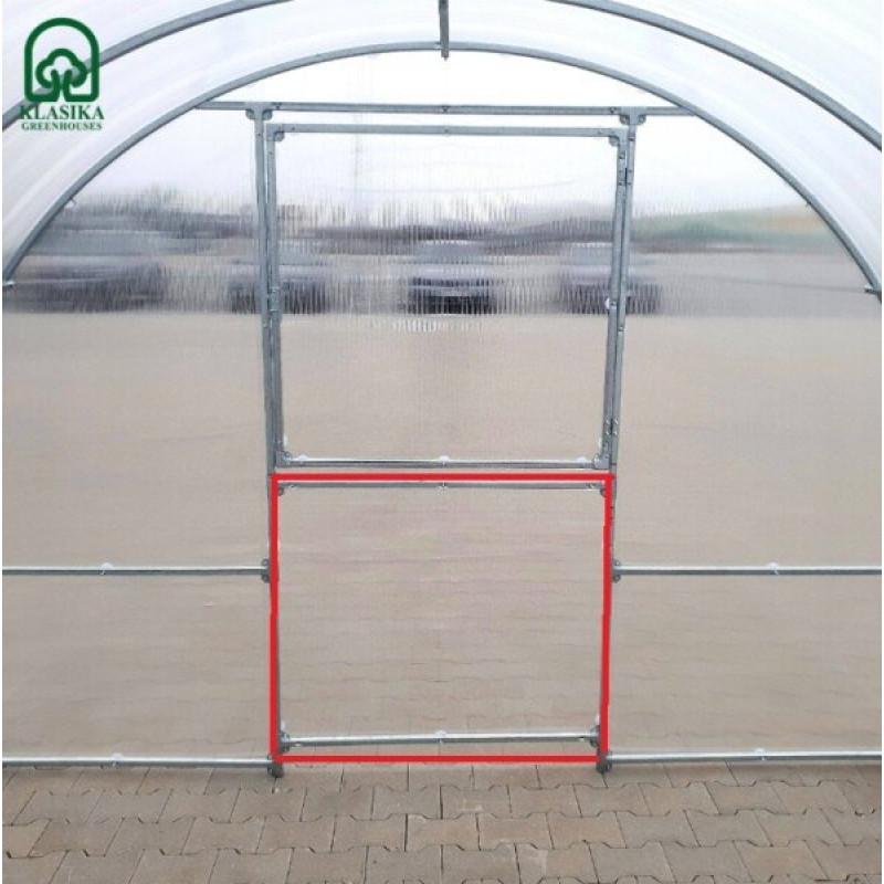 Papildus durvis siltumnīcai KLASIKA EASY 100 x 100 cm, bez pārklājuma; / gab