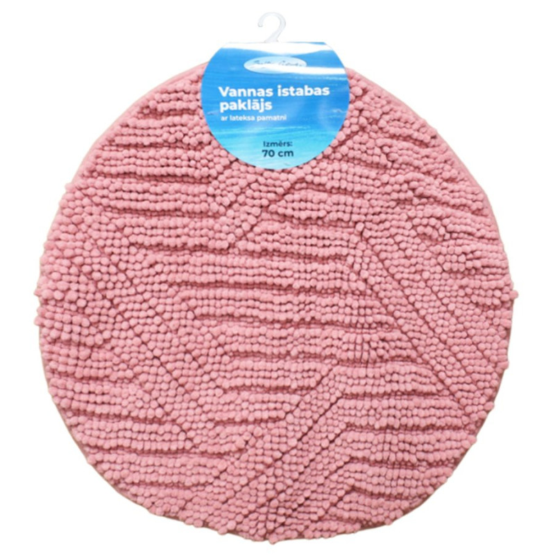 Baltic Aqua Vannas istabas paklājiņš D70cm Square, rozā
