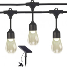 Artflow Dekor. lampu virtene solārā, G4x12, 0.5W, ar taimeri, 8.4m gara