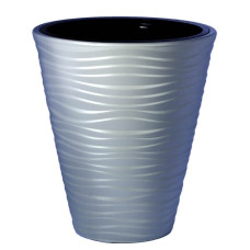 Form Plastic Puķu pods SAHARA 35, gaiši pelēks