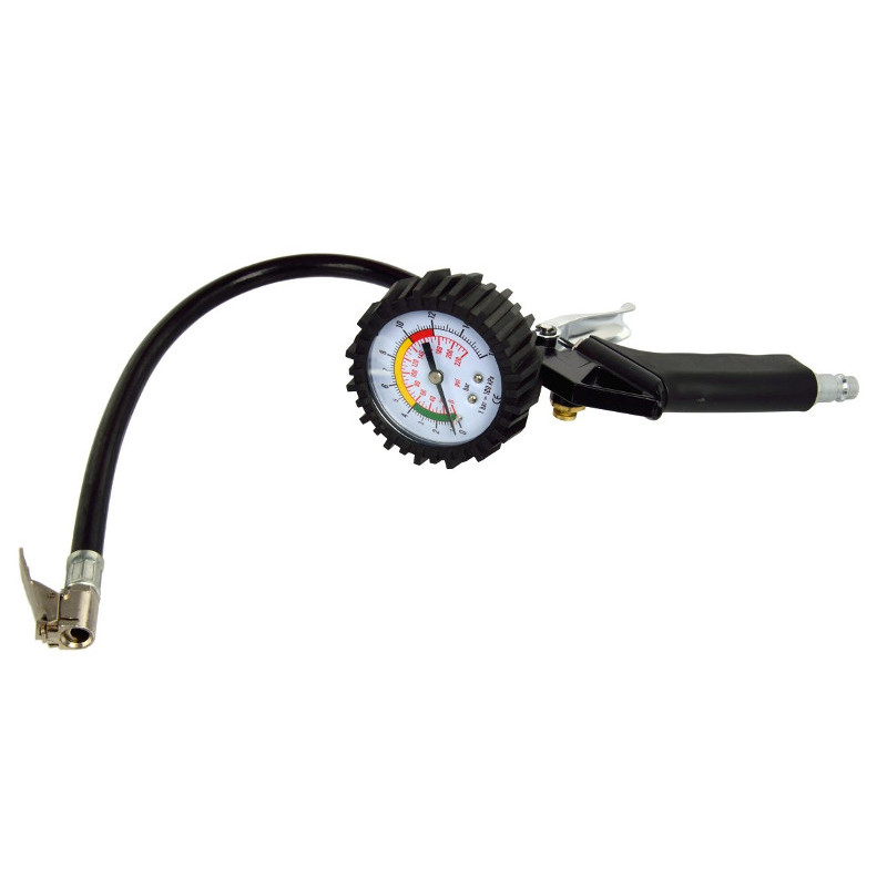 Geko Pistole riepu pumpēšanai ar manometru 0-12 Bar