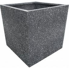 Besk Puķu pods stiklšķiedras 40x40x40cm, tumši pelēks