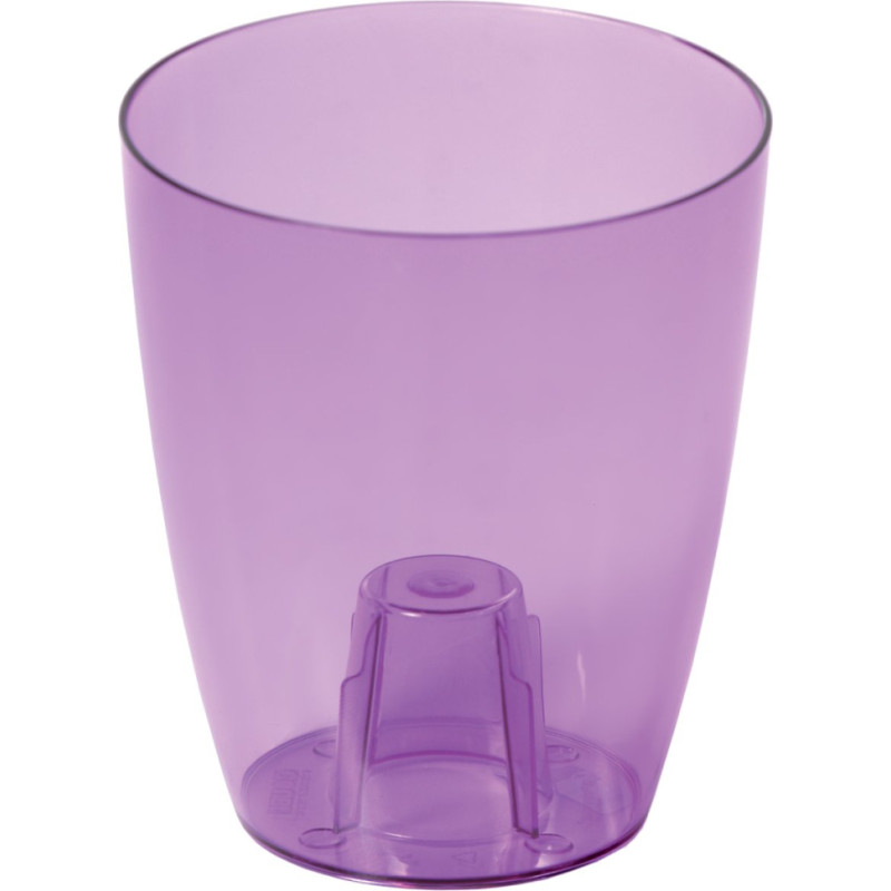 Prosperplast Puķu pods orhidejām Coubi 13x16cm, 1.5L, caurspīd.lillā