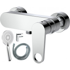 AB Jaucējkrāns dušas AB CHLOE, ar dušas komplektu, hromēts