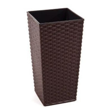 Lamela Puķu pods Finezja rattan 40x40x75cm, t.brūns