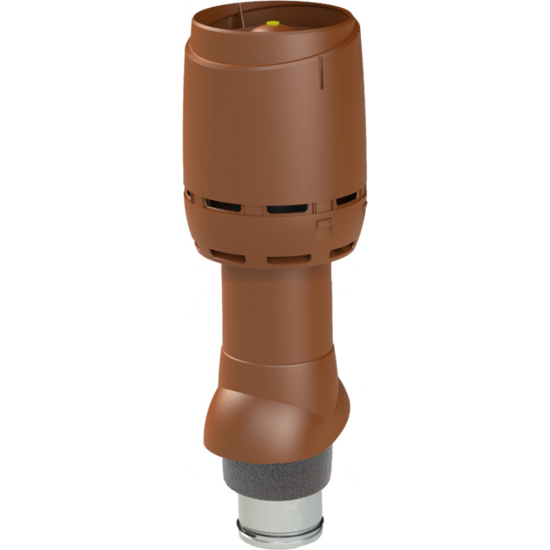Vilpe Flow izolēts ventilācijas izvads 125P/IS/500, ķieģeļsarkans
