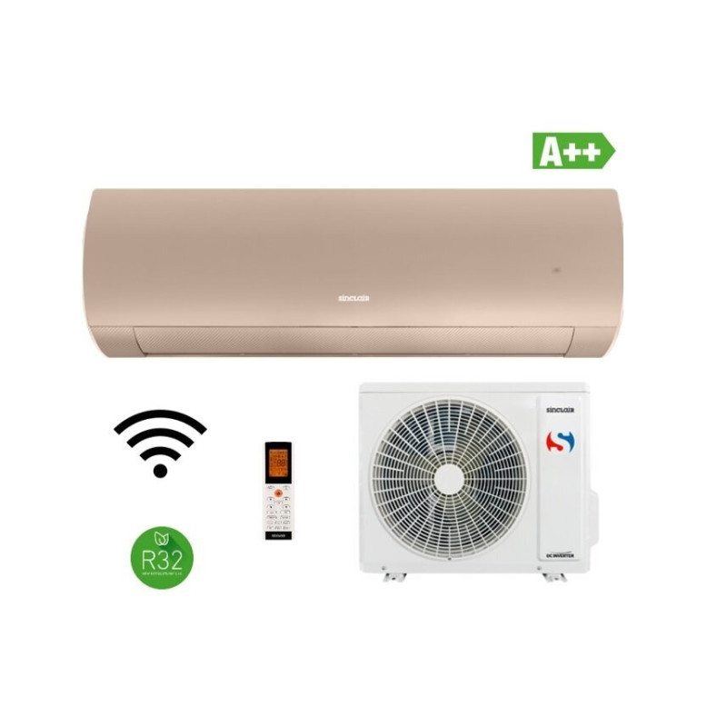 Sinclair Terrel WiFi sienas kondicionētājs SOH+SIH-09BITC , 2.7 / 3.0 kW